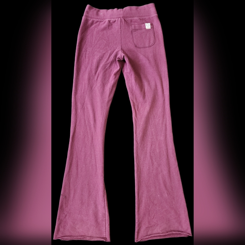 PINK Victoria’s Secret Flare Sweatpants | Burgundy Logo | Size S - Picture 5 of 5